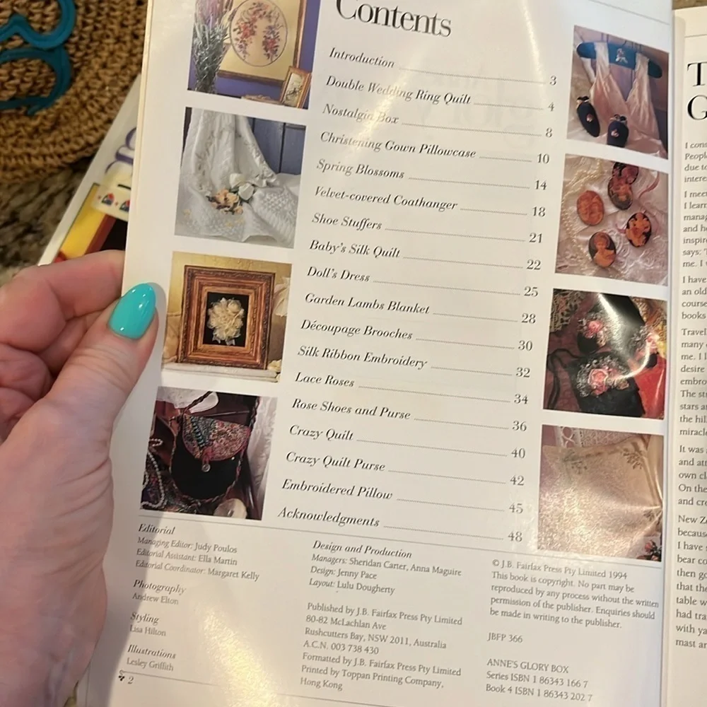 5 Issues of “Anne’s Glory Box” Australian Craft Magazine Book 1-5. 1994-95